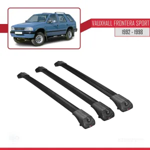 Vauxhall Frontera Sport 1992-1998 Arası ile uyumlu ACE-1 Ara Atkı Tavan Barı SİYAH 3 ADET BAR thumb 3