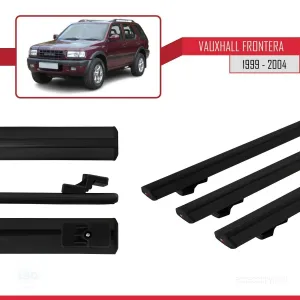 Opel Frontera 1999-2004 Arası ile uyumlu Basic Model Ara Atkı Tavan Barı SİYAH 3 ADET - Görsel 3