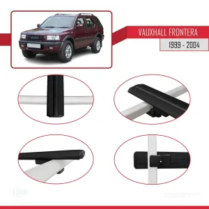 Opel Frontera 1999-2004 Arası ile uyumlu Basic Model Ara Atkı Tavan Barı SİYAH 3 ADET - Görsel 4