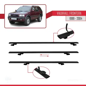 Opel Frontera 1999-2004 Arası ile uyumlu Basic Model Ara Atkı Tavan Barı SİYAH 3 ADET - Görsel 5