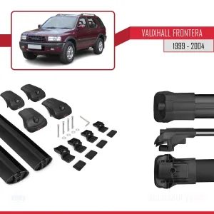 Opel Frontera 1999-2004 Arası ile uyumlu ACE-1 Ara Atkı Tavan Barı SİYAH - Görsel 5