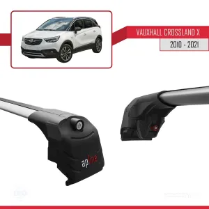 Vauxhall CROSSLAND X 2017-2020 Arası ile uyumlu ACE-2 Ara Atkı Tavan Barı GRİ - Görsel 4