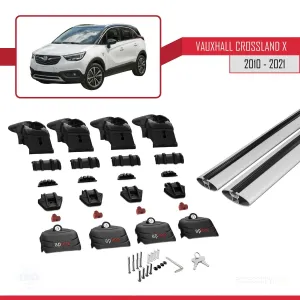 Vauxhall CROSSLAND X 2017-2020 Arası ile uyumlu ACE-2 Ara Atkı Tavan Barı GRİ - Görsel 5