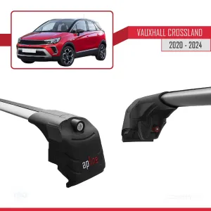Vauxhall CROSSLAND 2020 ve Sonrası ile uyumlu ACE-2 Ara Atkı Tavan Barı GRİ thumb 5