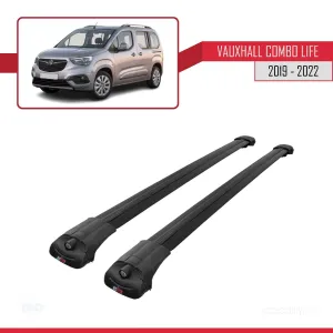 Opel Combo Life 2019-2022 Arası ile uyumlu ACE-1 Ara Atkı Tavan Barı SİYAH - Görsel 3