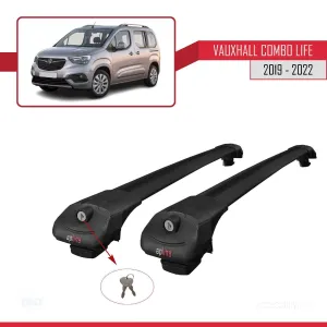 Opel Combo Life 2019-2022 Arası ile uyumlu ACE-1 Ara Atkı Tavan Barı SİYAH - Görsel 4