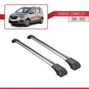 Opel Combo Life 2019-2022 Arası ile uyumlu ACE-1 Ara Atkı Tavan Barı GRİ - Görsel 3