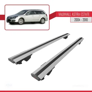 Vauxhall Astra Mk5 Estate 2004-2010 Arası ile uyumlu HOOK Model Anahtar Kilitli Ara Atkı Tavan Barı GRİ thumb 4
