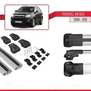 Vauxhall Antara 2006-2015 Arası ile uyumlu ACE-1 Ara Atkı Tavan Barı GRİ - Görsel 5
