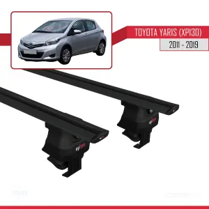 Toyota Yaris / Vitz (XP130) 2011-2019 Arası ile uyumlu ACE-4 Ara Atkı Tavan Barı SİYAH - Görsel 4