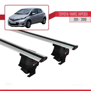 Toyota Yaris / Vitz (XP130) 2011-2019 Arası ile uyumlu ACE-4 Ara Atkı Tavan Barı GRİ thumb 4