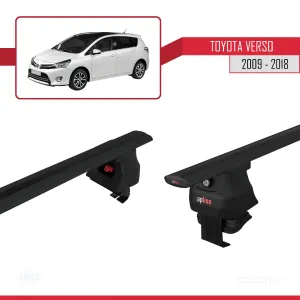 Toyota Verso 2009-2018 Arası ile uyumlu ACE-4 Ara Atkı Tavan Barı SİYAH - Görsel 5