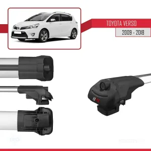 Toyota Verso 2009-2018 Arası ile uyumlu ACE-1 Ara Atkı Tavan Barı GRİ 4 ADET BAR thumb 5