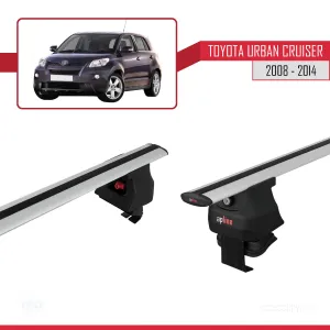 Toyota Urban Cruiser 2008-2014 Arası ile uyumlu ACE-4 Ara Atkı Tavan Barı GRİ thumb 3