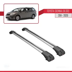 Toyota Sienna (XL30) 2011-2020 Arası ile uyumlu ACE-1 Ara Atkı Tavan Barı GRİ thumb 3