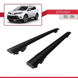 Toyota RAV4 2013-2018 Arası ile uyumlu HOOK Model Anahtar Kilitli Ara Atkı Tavan Barı SİYAH thumb 4