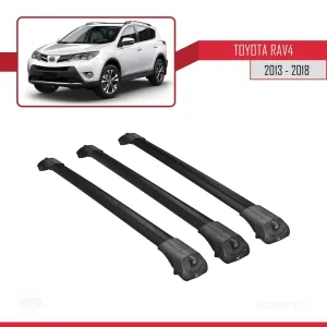 Toyota RAV4 2013-2018 Arası ile uyumlu ACE-1 Ara Atkı Tavan Barı SİYAH 3 ADET BAR thumb 3