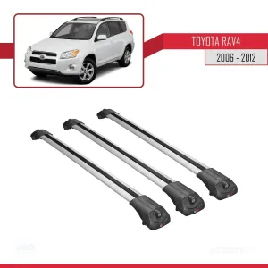 Toyota RAV4 2006-2012 Arası ile uyumlu ACE-1 Ara Atkı Tavan Barı GRİ 3 ADET BAR thumb 3