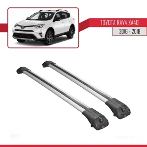 Toyota RAV4 (XA40) 2016-2018 Arası ile uyumlu ACE-1 Ara Atkı Tavan Barı GRİ thumb 3