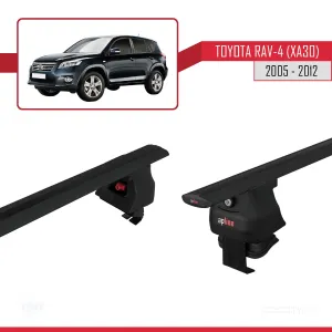 Toyota RAV4 (XA30) 2005-2012 Arası ile uyumlu ACE-4 Ara Atkı Tavan Barı SİYAH - Görsel 5