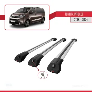 Toyota Proace 2016 ve Sonrası ile uyumlu ACE-1 Ara Atkı Tavan Barı GRİ 3 ADET BAR thumb 4