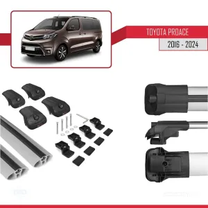 Toyota Proace 2016 ve Sonrası ile uyumlu ACE-1 Ara Atkı Tavan Barı GRİ thumb 5