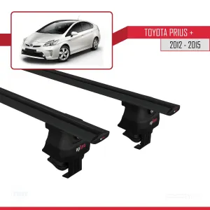 Toyota Prius + 2012-2015 Arası ile uyumlu ACE-4 Ara Atkı Tavan Barı SİYAH - Görsel 4