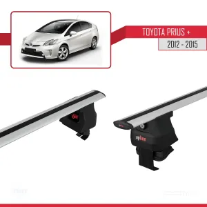Toyota Prius + 2012-2015 Arası ile uyumlu ACE-4 Ara Atkı Tavan Barı GRİ - Görsel 3