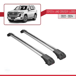Toyota Land Cruiser (J300) 2022 ve Sonrası ile uyumlu ACE-1 Ara Atkı Tavan Barı GRİ thumb 3