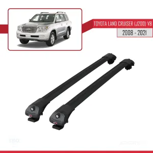 Toyota Land Cruiser (J200) V8 2008-2021 Arası ile uyumlu ACE-1 Ara Atkı Tavan Barı SİYAH thumb 3