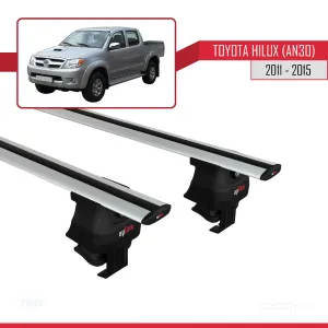 Toyota Hilux (AN30) 2011-2015 Arası ile uyumlu ACE-4 Ara Atkı Tavan Barı GRİ thumb 2