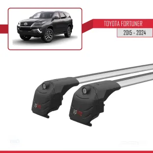 Toyota Fortuner (AN160) 2015 ve Sonrası ile uyumlu ACE-2 Ara Atkı Tavan Barı GRİ thumb 4