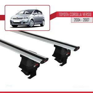 Toyota Corolla Verso 2004-2007 Arası ile uyumlu ACE-4 Ara Atkı Tavan Barı GRİ - Görsel 2
