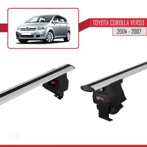 Toyota Corolla Verso 2004-2007 Arası ile uyumlu ACE-4 Ara Atkı Tavan Barı GRİ - Görsel 3