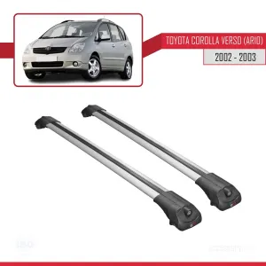 Toyota Corolla Verso (AR10) 2002-2003 Arası ile uyumlu ACE-1 Ara Atkı Tavan Barı GRİ thumb 3