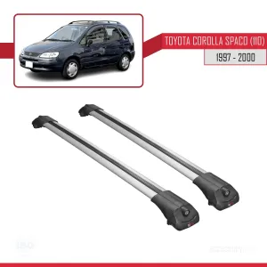 Toyota Corolla Spacio (E110) 1997-2000 Arası ile uyumlu ACE-1 Ara Atkı Tavan Barı GRİ - Görsel 3