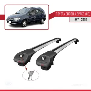 Toyota Corolla Spacio (E110) 1997-2000 Arası ile uyumlu ACE-1 Ara Atkı Tavan Barı GRİ - Görsel 4