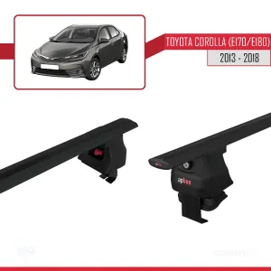 Toyota Corolla 2012-2018 Arası ile uyumlu ACE-4 Ara Atkı Tavan Barı SİYAH - Görsel 4