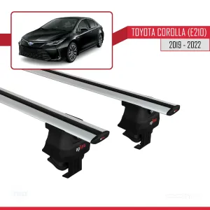 Toyota Corolla (E210) Sedan 2019-2022 Arası ile uyumlu ACE-4 Ara Atkı Tavan Barı GRİ thumb 3