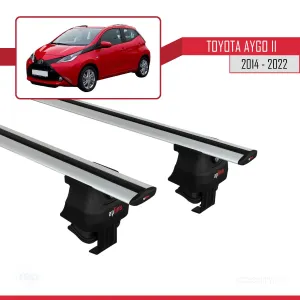 Toyota Aygo II 2014-2022 Arası ile uyumlu ACE-4 Ara Atkı Tavan Barı GRİ thumb 4