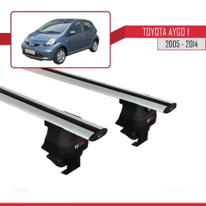 Toyota Aygo I 2005-2014 Arası ile uyumlu ACE-4 Ara Atkı Tavan Barı GRİ thumb 4