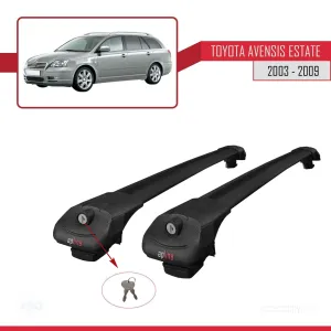 Toyota Avensis SW 2003-2009 Arası ile uyumlu ACE-1 Ara Atkı Tavan Barı SİYAH thumb 4