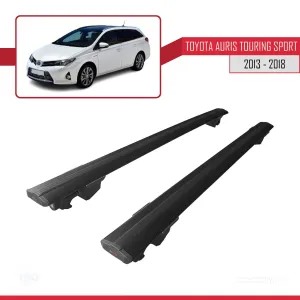 Toyota Auris Touring Sport 2013-2018 Arası ile uyumlu HOOK Model Anahtar Kilitli Ara Atkı Tavan Barı SİYAH thumb 4