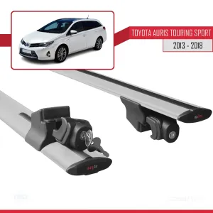 Toyota Auris Touring Sport 2013-2018 Arası ile uyumlu HOOK Model Anahtar Kilitli Ara Atkı Tavan Barı GRİ thumb 5