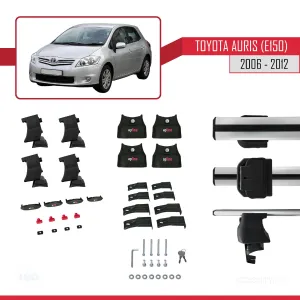 Toyota Auris / Corolla (E150) 2006-2012 Arası ile uyumlu ACE-4 Ara Atkı Tavan Barı GRİ - Görsel 4