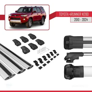 Toyota 4Runner (N280) 2010 ve Sonrası ile uyumlu ACE-1 Ara Atkı Tavan Barı GRİ 3 ADET BAR thumb 5