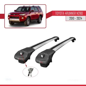 Toyota 4Runner (N280) 2010 ve Sonrası ile uyumlu ACE-1 Ara Atkı Tavan Barı GRİ thumb 4