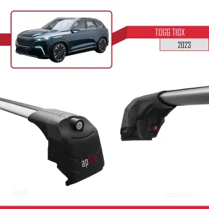 TOGG T10X 2023 ile uyumlu ACE-2 Ara Atkı Tavan Barı GRİ thumb 5