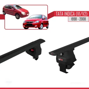 Tata Indica (V1/V2) 1998-2008 Arası ile uyumlu ACE-4 Ara Atkı Tavan Barı SİYAH - Görsel 4
