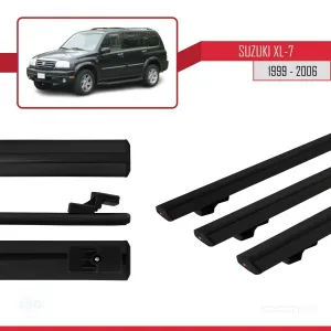 Suzuki XL-7 1999-2006 Arası ile uyumlu Basic Model Ara Atkı Tavan Barı SİYAH 3 ADET - Görsel 3